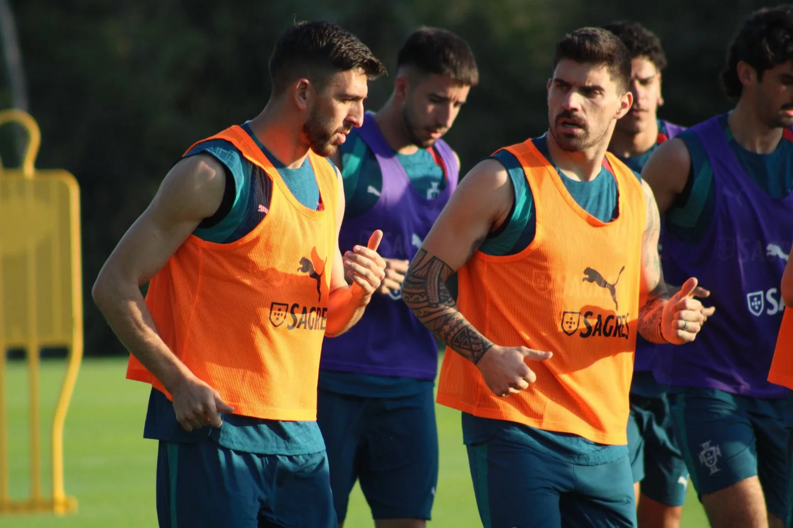 Portugal's national soccer team training at the Mayakoba complex in Cancún, Mexico