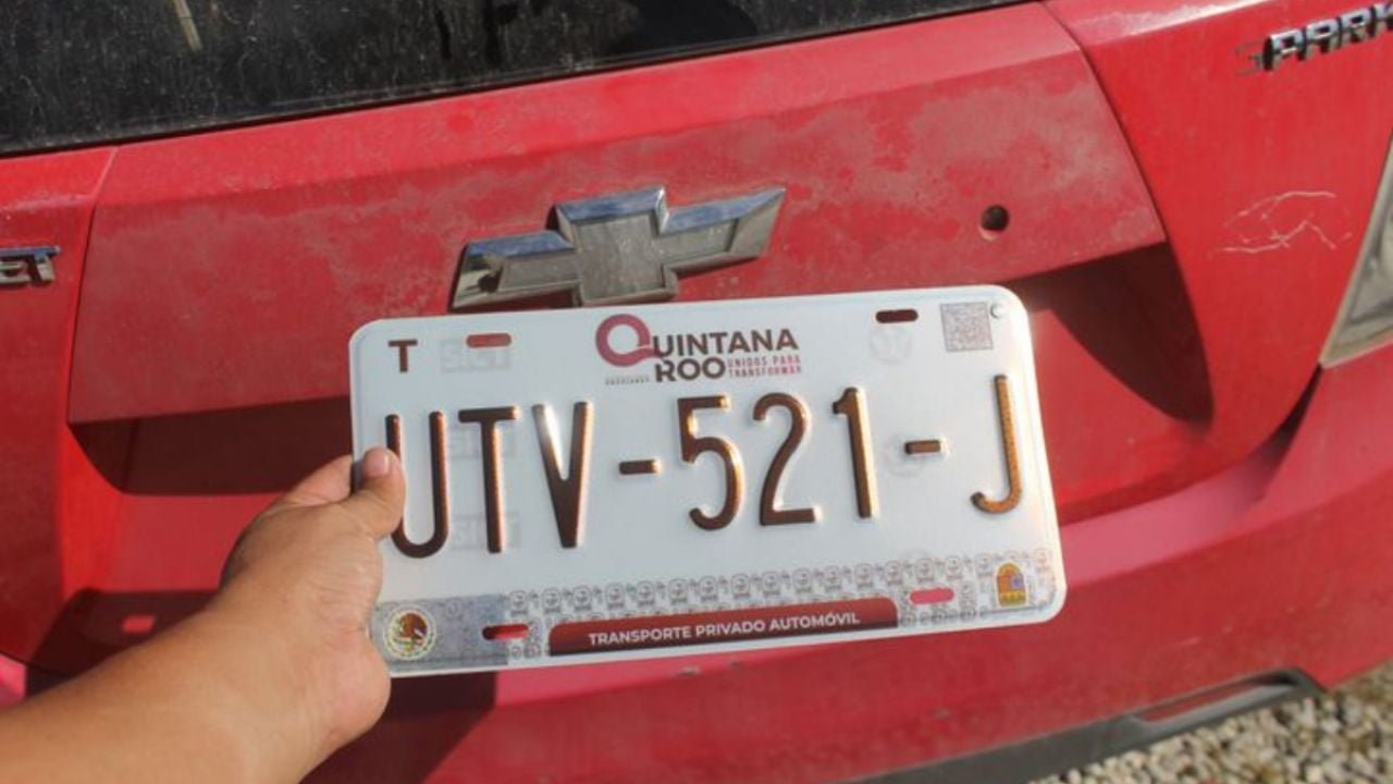 A graphic showing the March 31 deadline for vehicle plate renewal in Quintana Roo