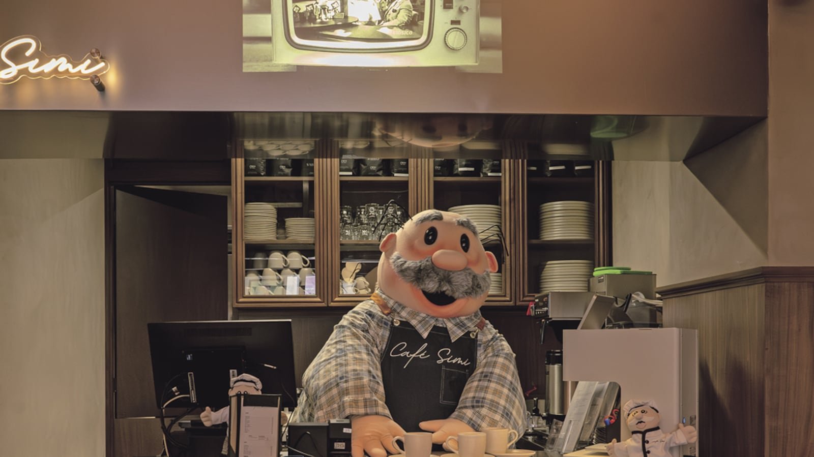 Exterior view of the new SimiPet Care and Simi Cafe shared space in Mexico City's Roma neighborhood