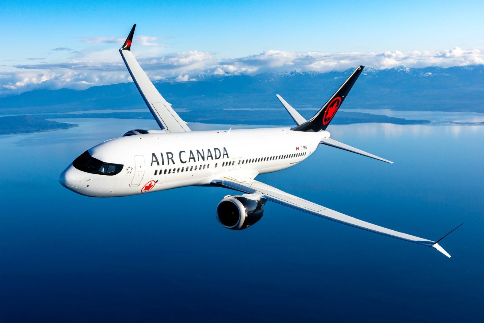 An Air Canada aircraft on the tarmac at Mérida International Airport in Yucatán, Mexico.