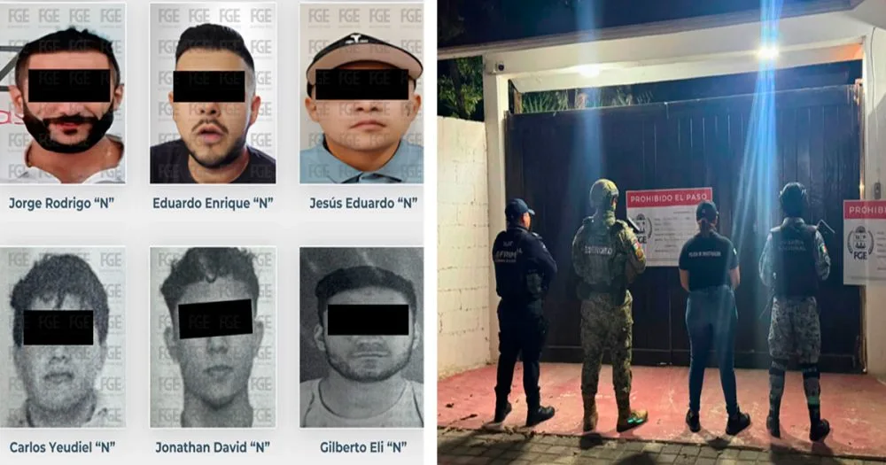 A Cancún addiction clinic sealed with official tape after a police raid