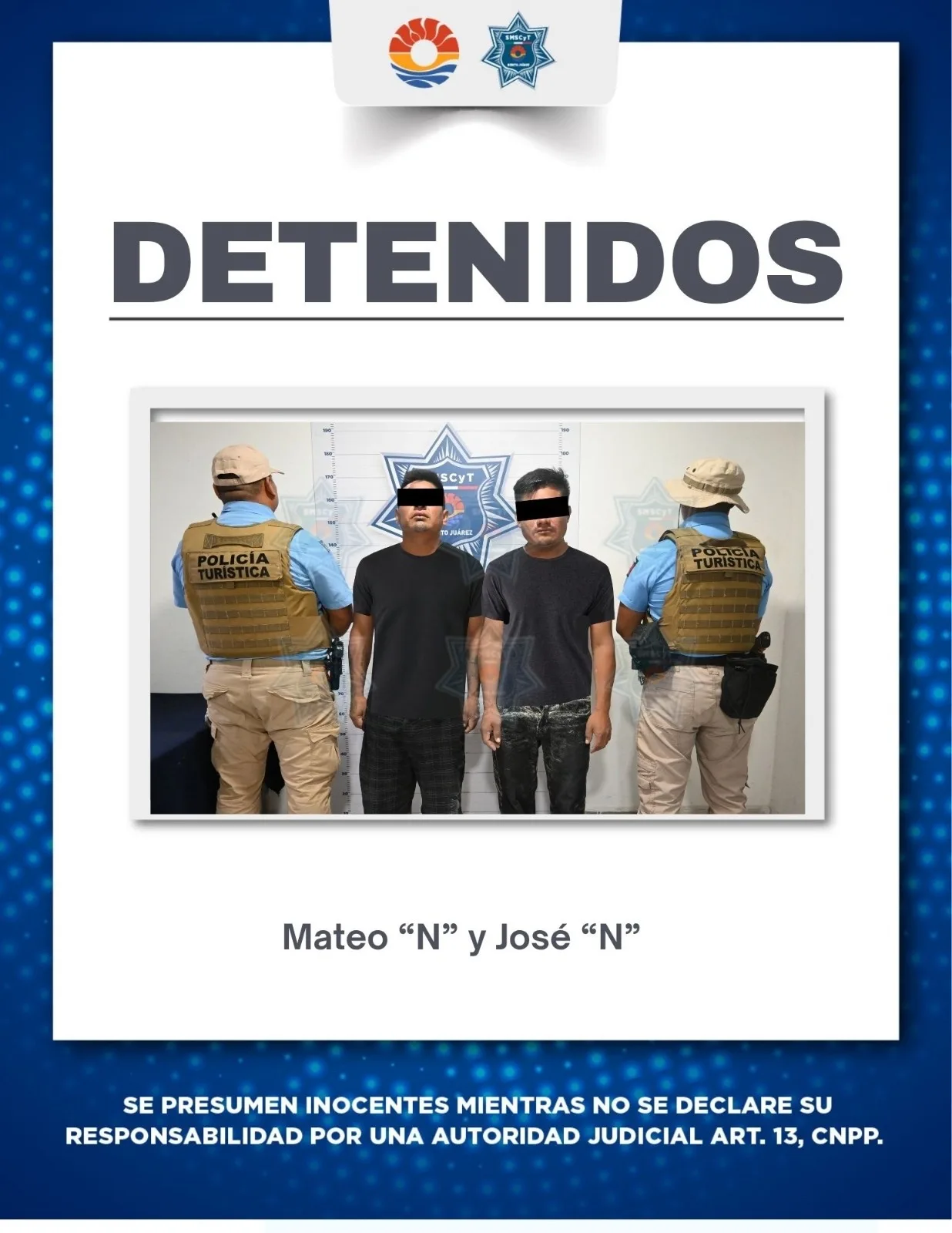 Police officers at the scene of a jet ski accident on Playa Gaviota Azul in Cancun