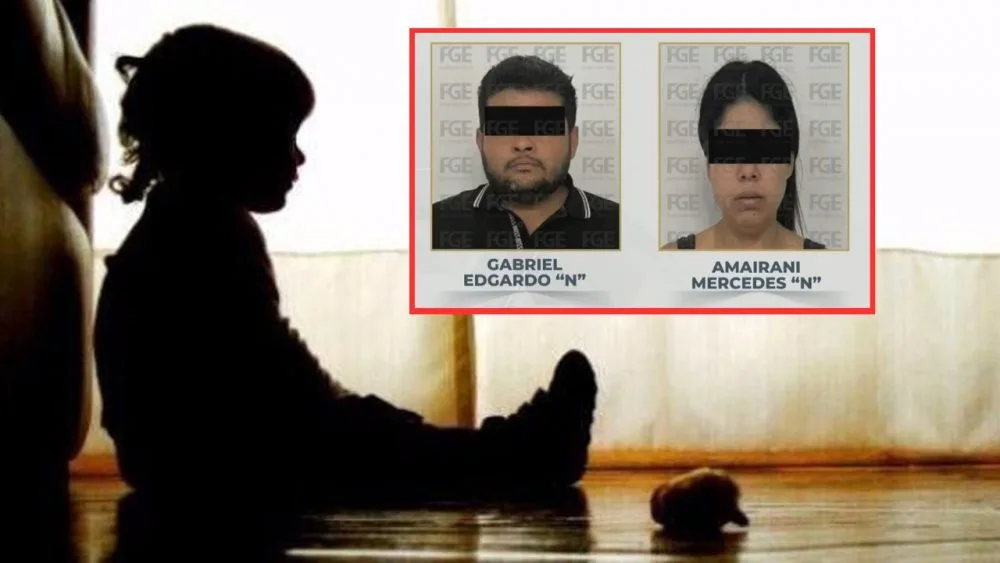 Police and legal authorities in Cancún investigating a child abuse case