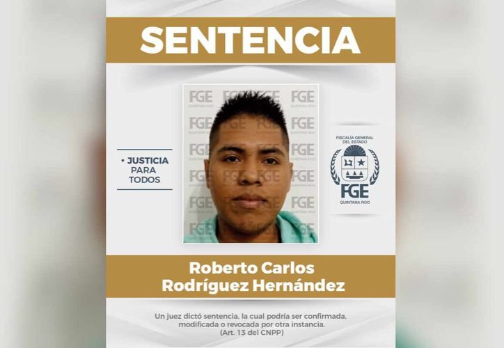 A courtroom or legal setting representing the sentencing announcement from the Quintana Roo State Prosecutor's Office