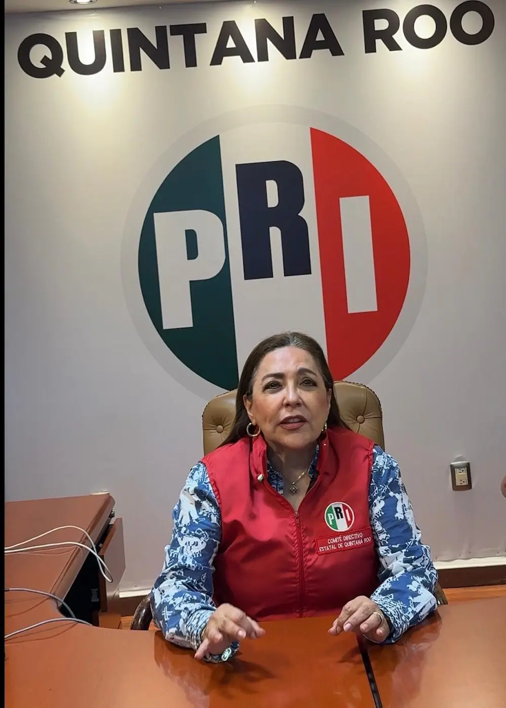 Cora Amalia Castilla Madrid, President of the PRI State Committee in Quintana Roo