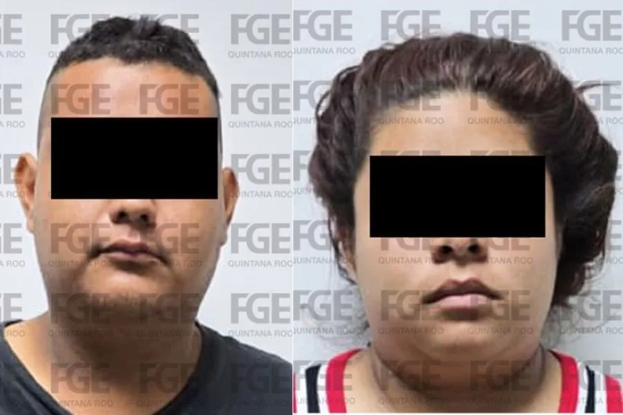 A couple facing charges in a homicide and drug trafficking case in Cancún, Mexico