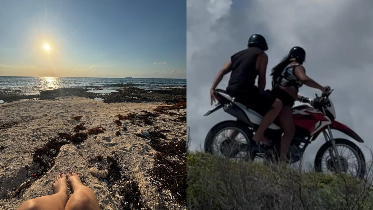 Illustration showing the robbery pattern on a Cozumel beach