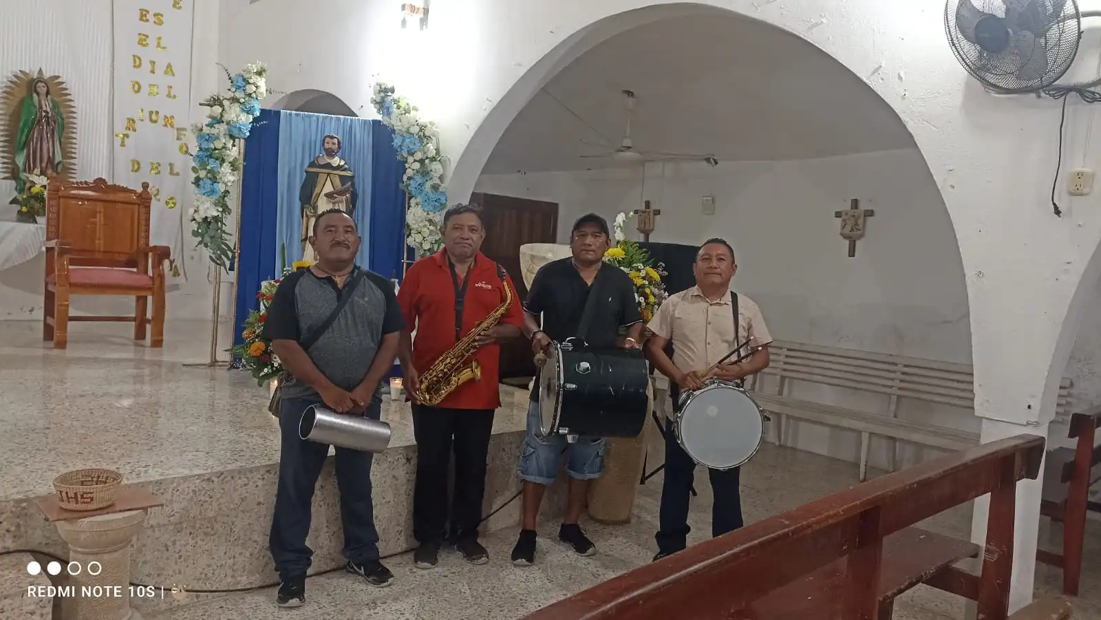 A maritime procession during the San Telmo festival in Holbox, Quintana Roo