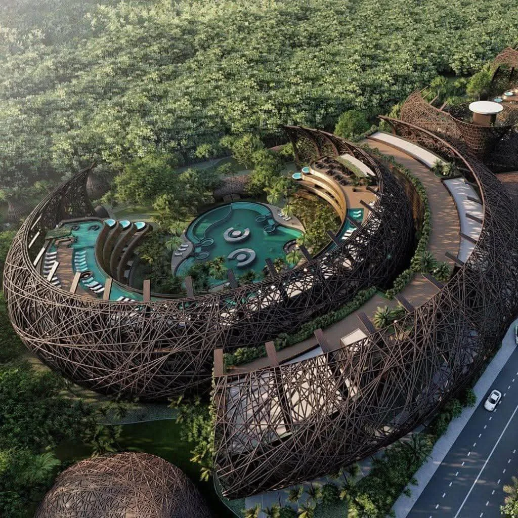 Conceptual image of the planned Cheval Blanc ultra-luxury hotel and residences in Tulum, Quintana Roo.