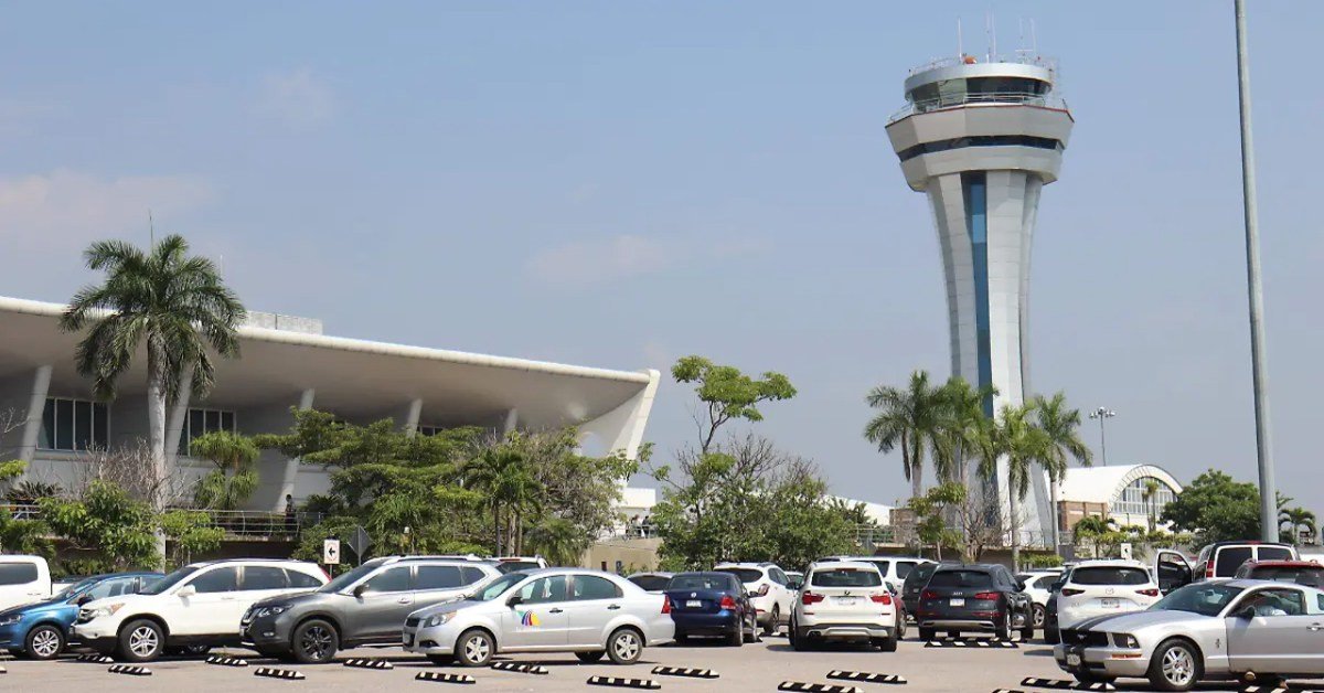 Aerial view of Mariano Matamoros Airport in Cuernavaca, Morelos