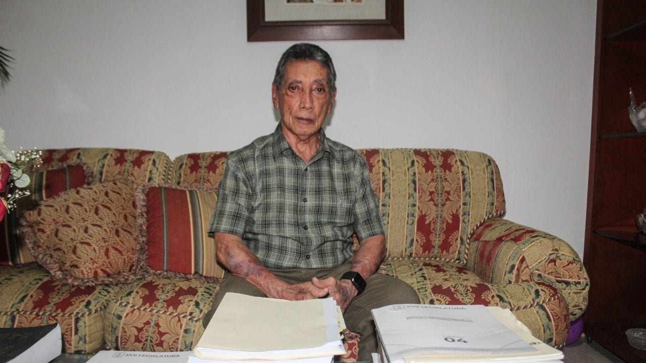 Former Quintana Roo governor Mario Villanueva in an interview