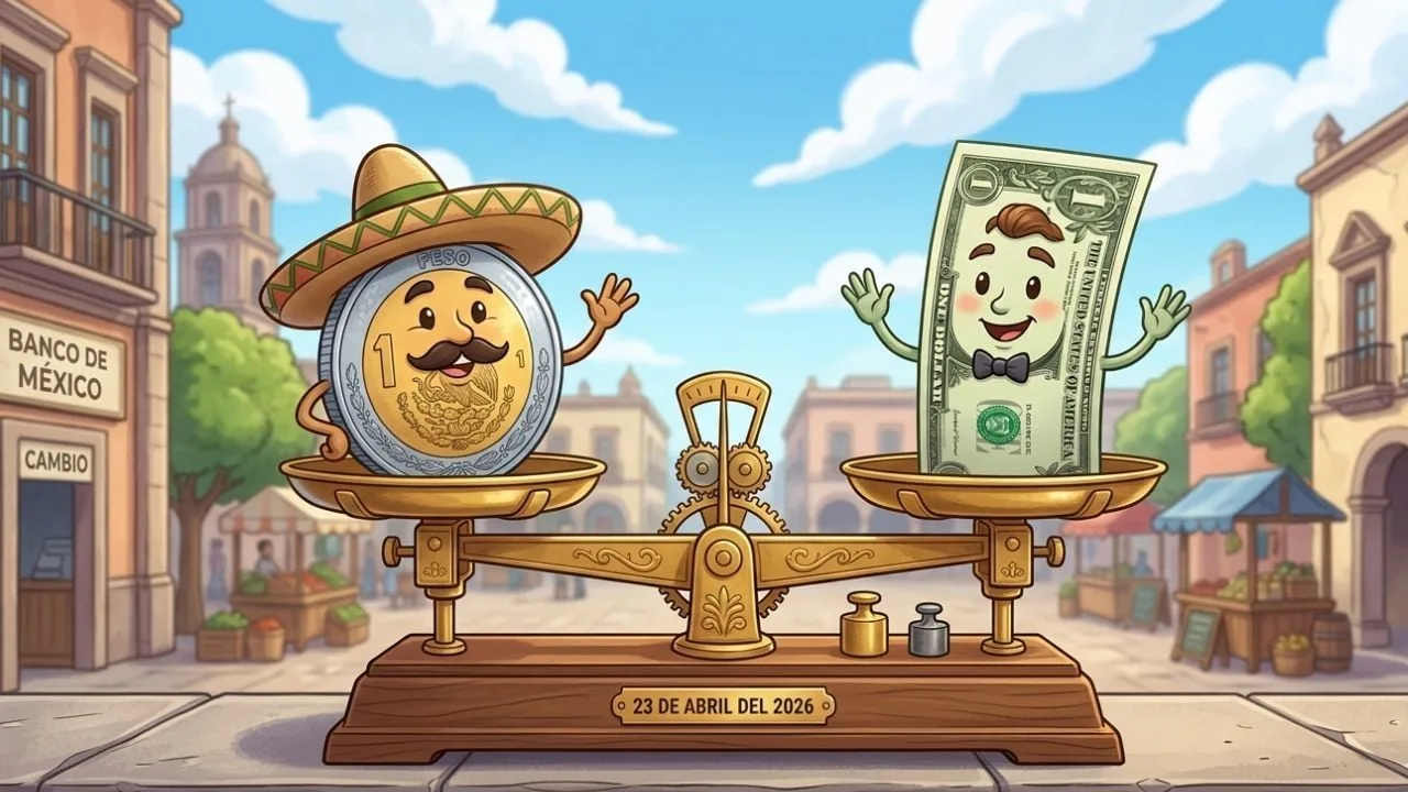 Mexican peso banknotes and US dollar bills on a table