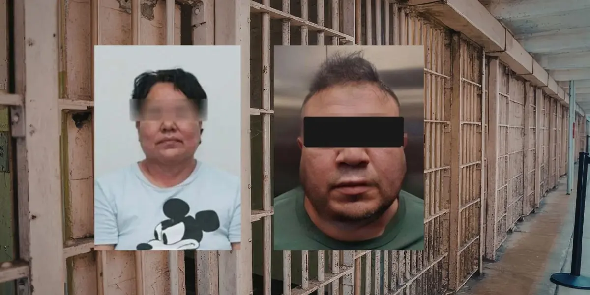 A courtroom or legal setting representing the sentencing of a mother and son in Cancún