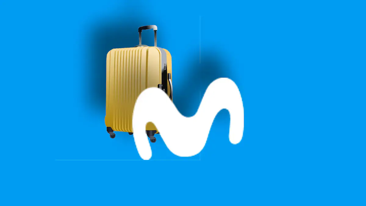 A smartphone displaying the Movistar logo, representing telecommunications services in Mexico