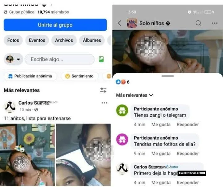 Illustration of a smartphone displaying a child's photo with a warning icon overlay, representing the risk of AI-generated child pornography from stolen social media images in Yucatan.