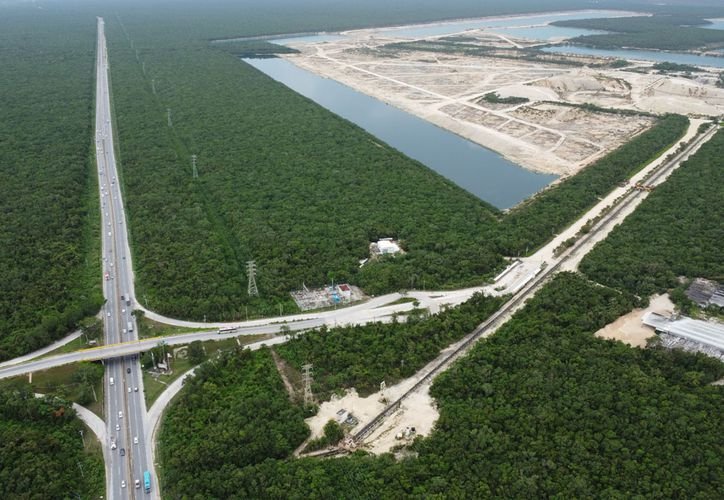 Aerial view of Punta Venado port in Playa del Carmen, Quintana Roo