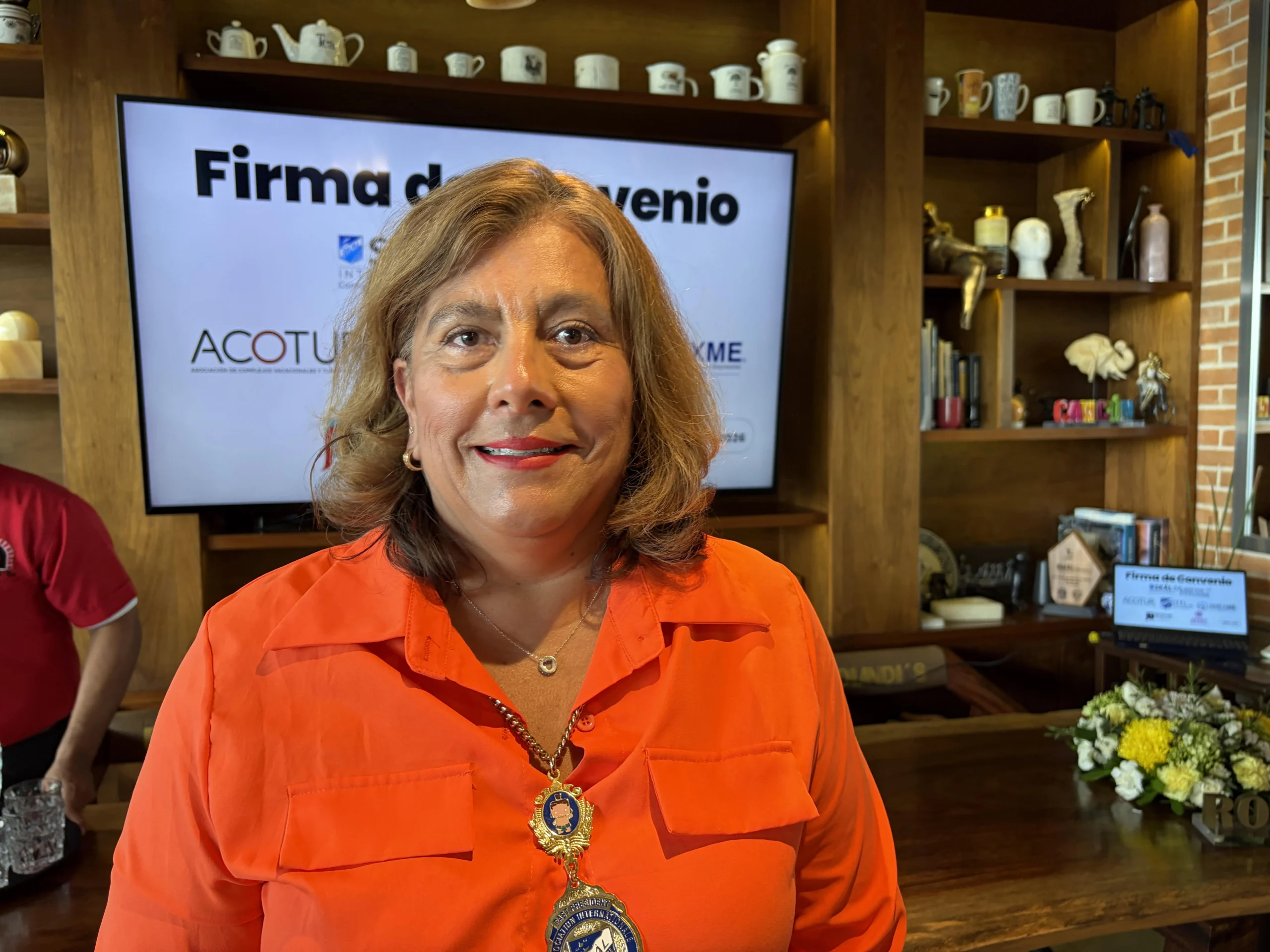 A restaurant in Playa del Carmen with tables but few staff visible