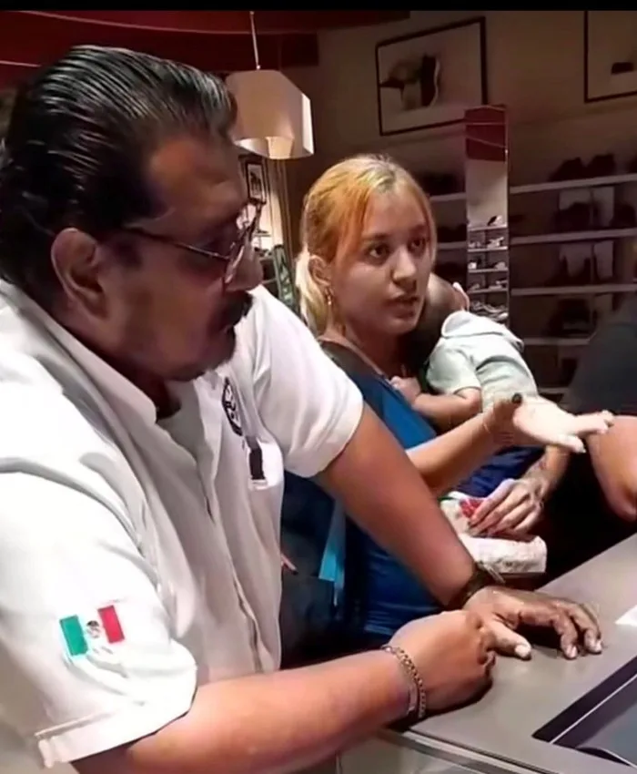 Exterior of a shoe store in Playa del Carmen where a taxi driver allegedly assaulted a worker