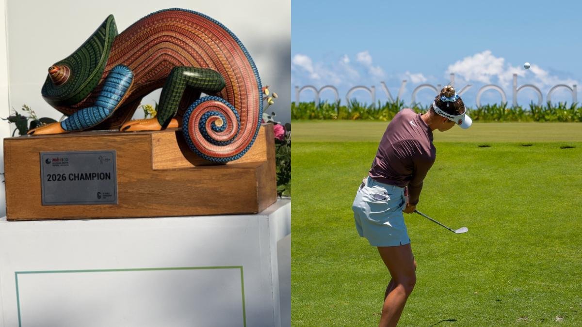 Golfers and celebrities at the Pro-Am event for the Riviera Maya Open at Mayakoba 2026