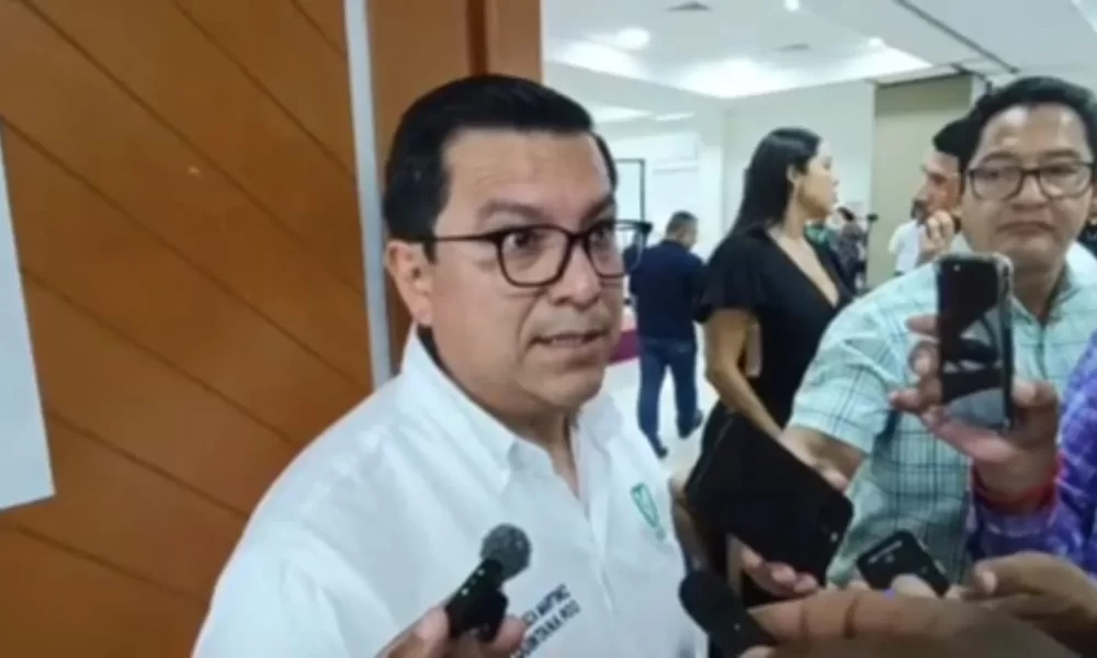 Construction site for a medical unit in Puerto Aventuras, Quintana Roo