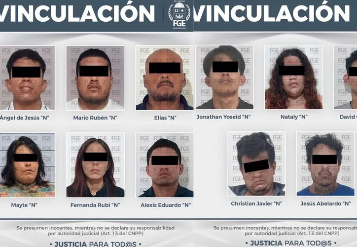 Police and officials conducting a drug enforcement operation in Quintana Roo, Mexico