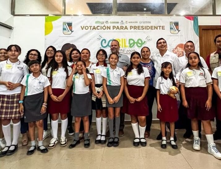 Romina Solorio Espinoza elected as child mayor of Puerto Morelos during the 2026 Children's Council event