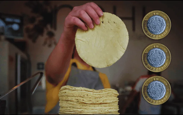 A stack of tortillas on a table, representing the staple food facing price increases in Quintana Roo