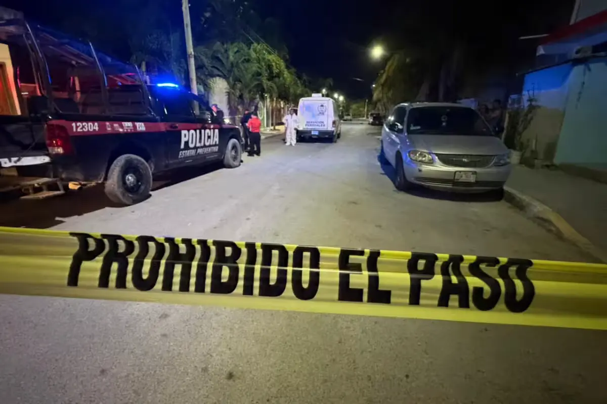 A residential street in Tulum's Tumbenka neighborhood where a man was found deceased in his home