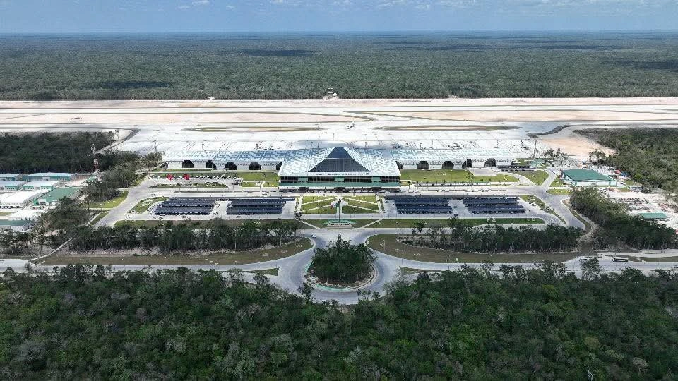 Exterior view of Tulum International Airport, which has been nominated for the 2026 World Travel Awards