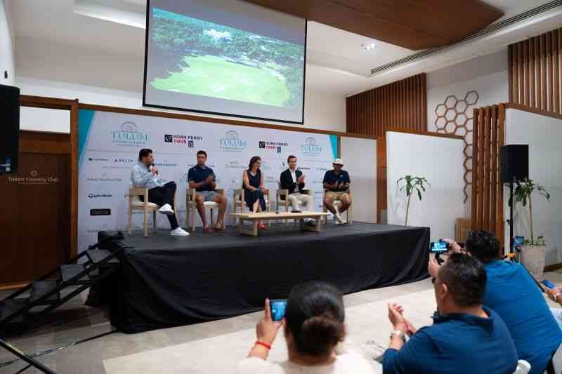 Golfers competing at the Tulum Championship at PGA Riviera Maya in Tulum, Mexico