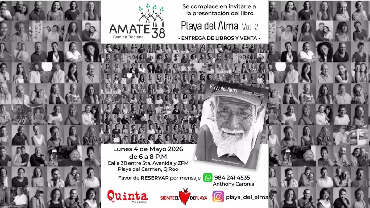playa del alma II book launch at Amate 38