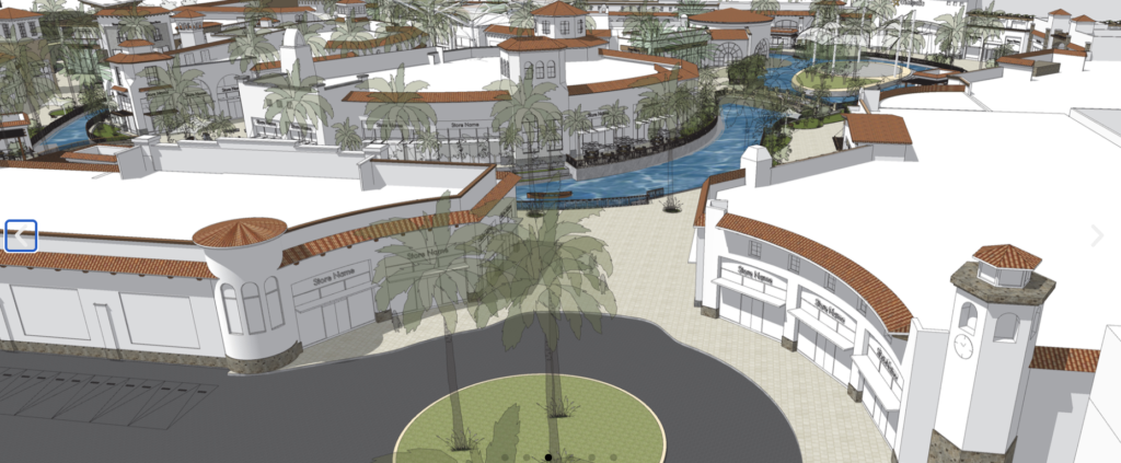 render of La Isla Mall planned for Playa del Carmen