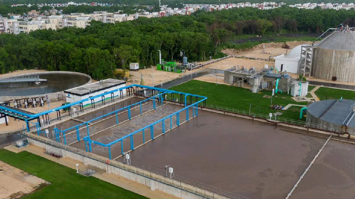 Aguakan anaerobic digestion facility treating wastewater in Quintana Roo