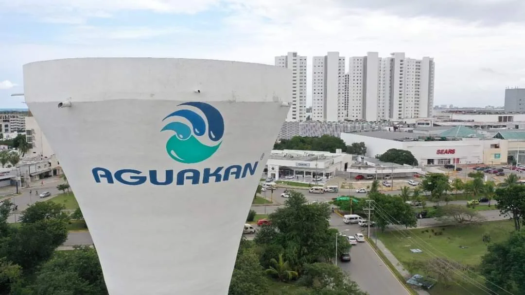Aguakan water utility logo in Quintana Roo, Mexico