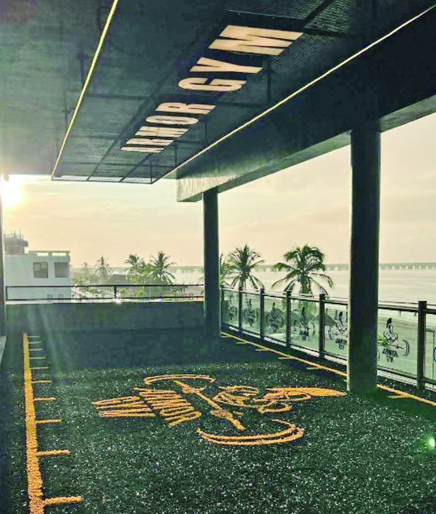 Exterior of an Armor GYM fitness center in Merida, Yucatan