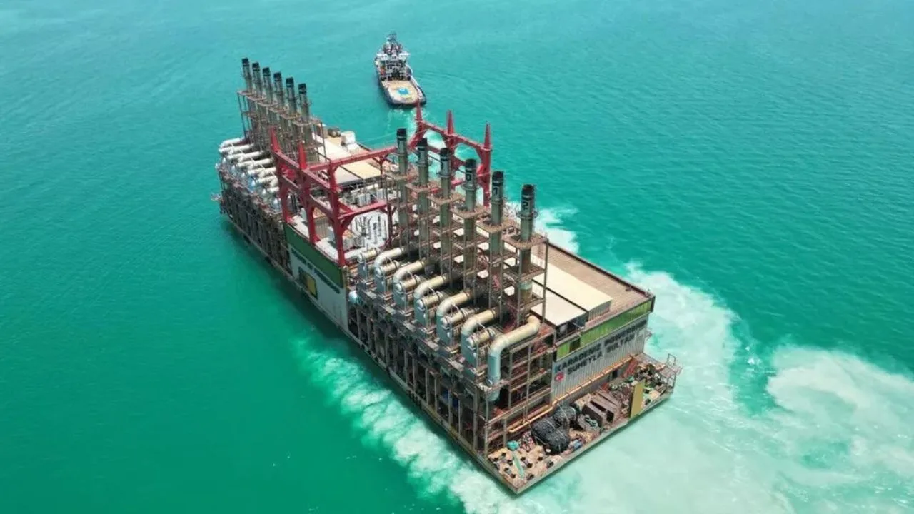 Aerial view of Calica port in Playa del Carmen, proposed site for a floating power plant