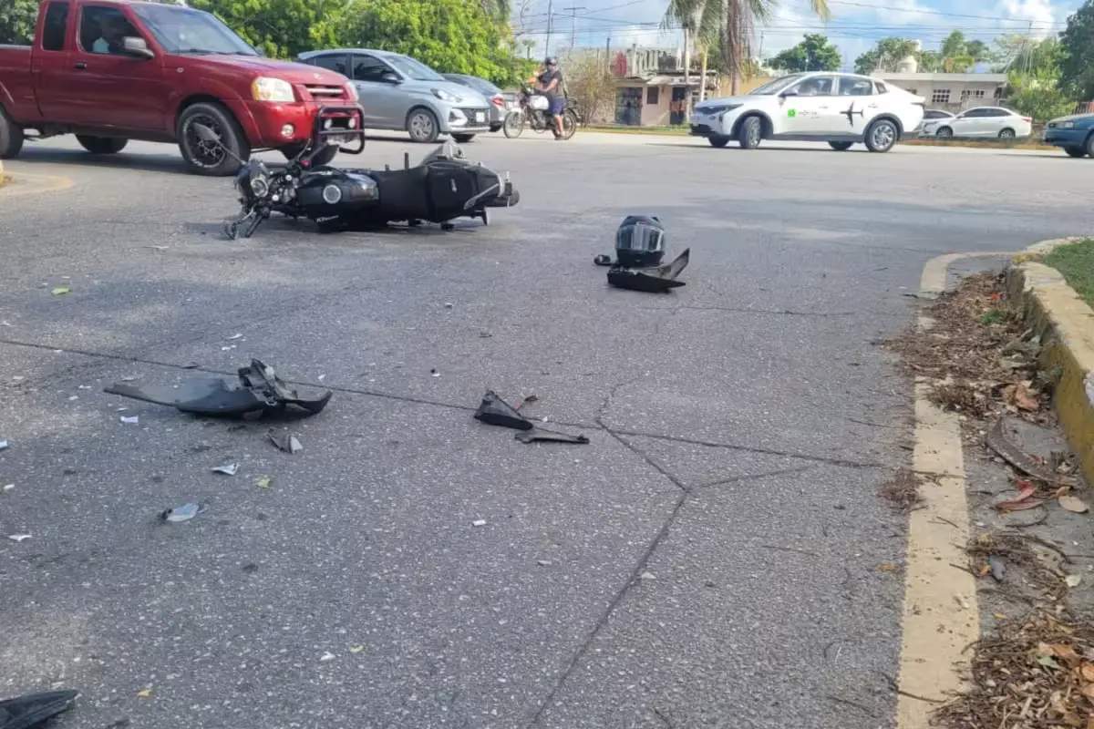 Graph showing motorcycle accident statistics in Cancún for 2026