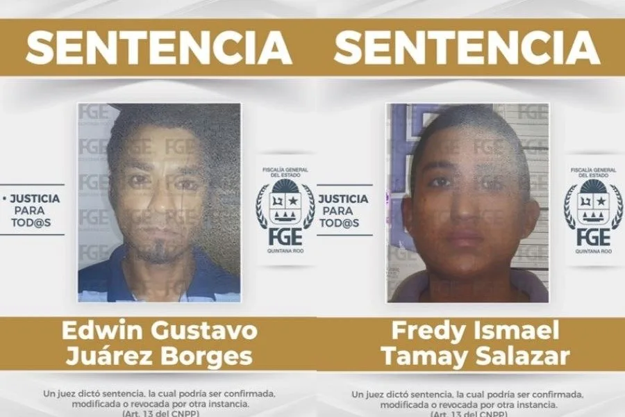 Two men sentenced to 25 years for murder in Chetumal