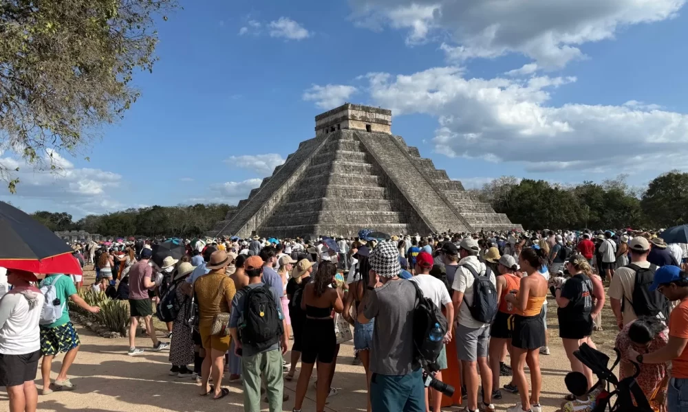 View of the Chichen Itza archaeological site in Yucatan, Mexico