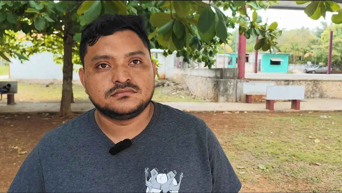 A rooster used for cockfighting in Jose Maria Morelos, Quintana Roo