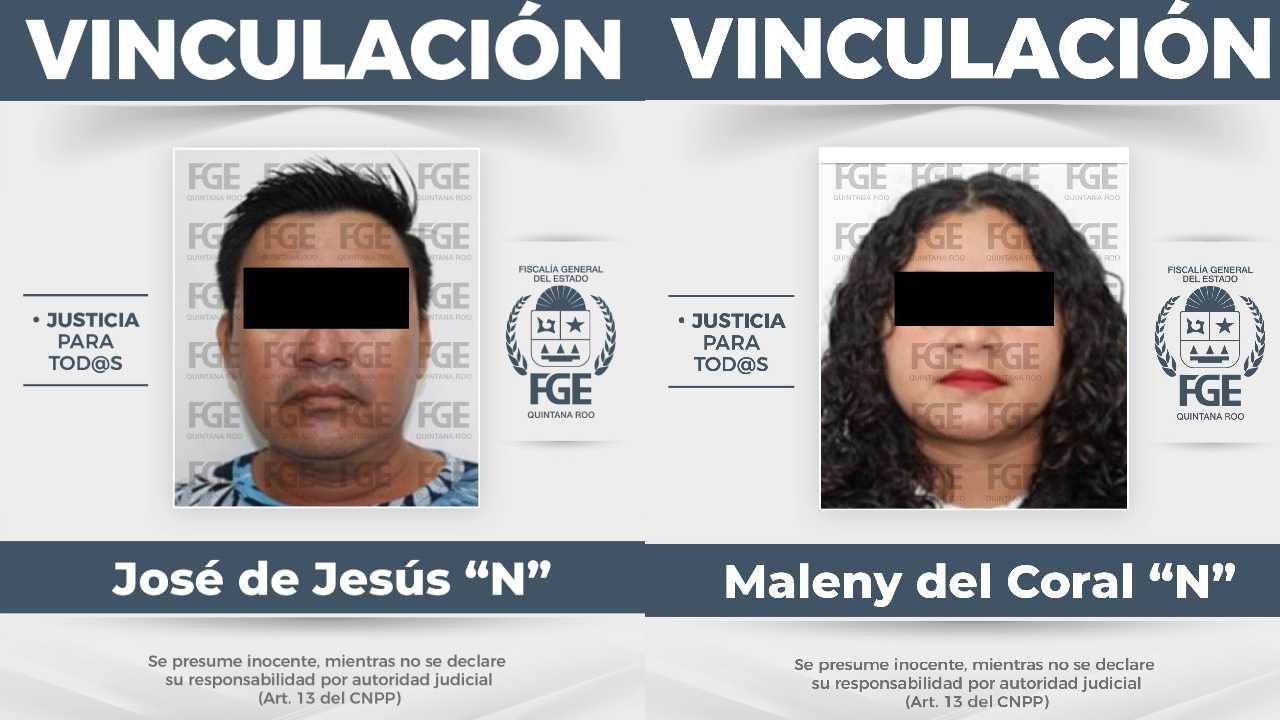 A judge ordered pretrial detention for a couple accused of extorting a woman in Cancun.