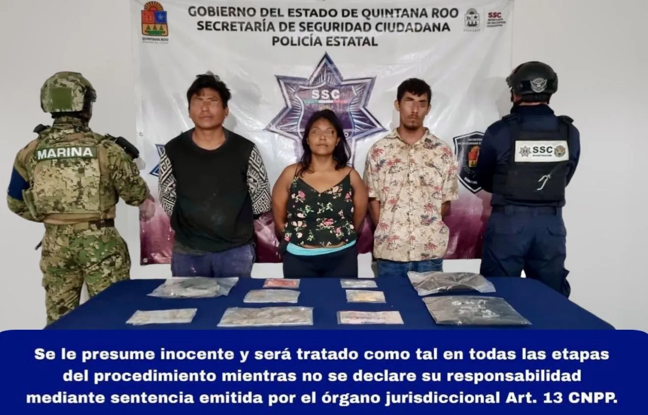 Three suspects detained by police in Cozumel drug operation