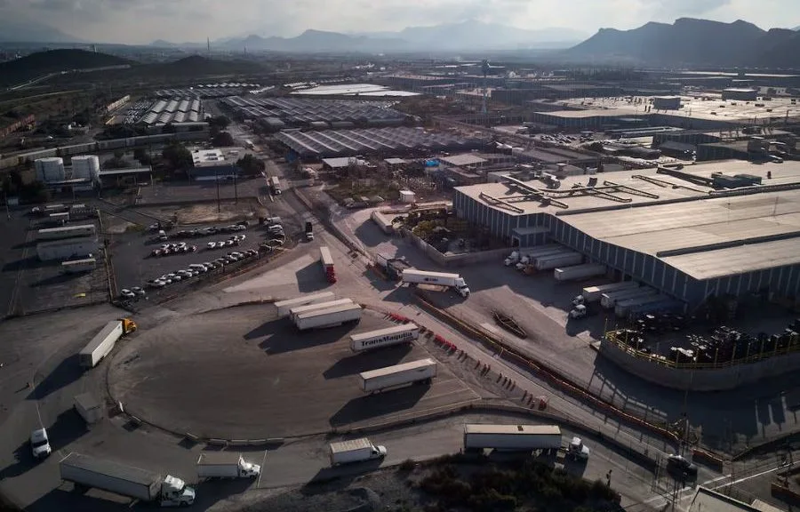 Chevrolet Aveo and Groove vehicles at a General Motors plant in Mexico