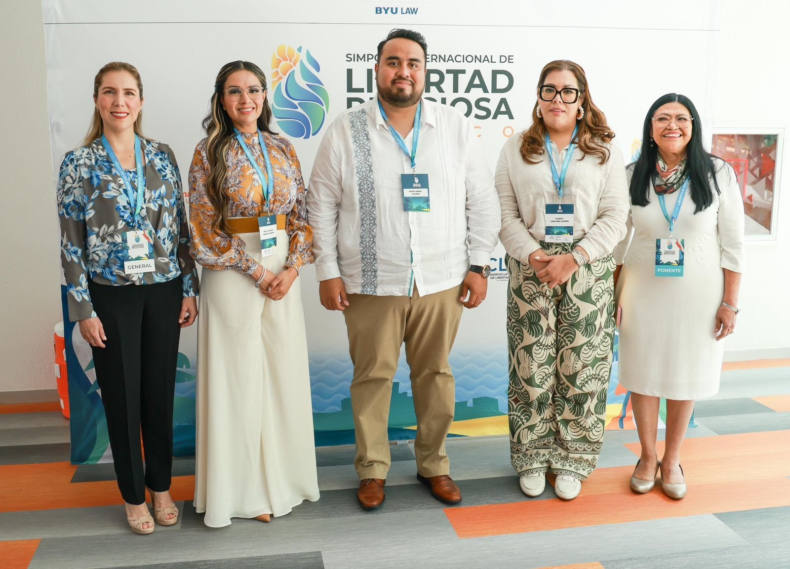 Mayor Atenea Gómez Ricalde speaking at the International Symposium on Religious Freedom Mexico 2026 in Cancún