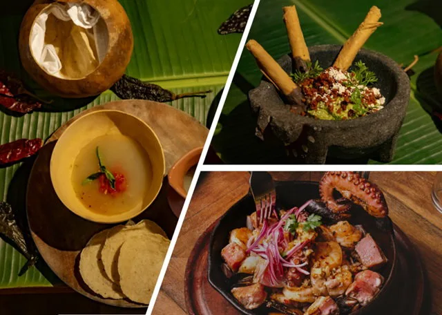 Kapok restaurant in Tulum serving traditional Yucatecan cuisine with a view of the Caribbean Sea