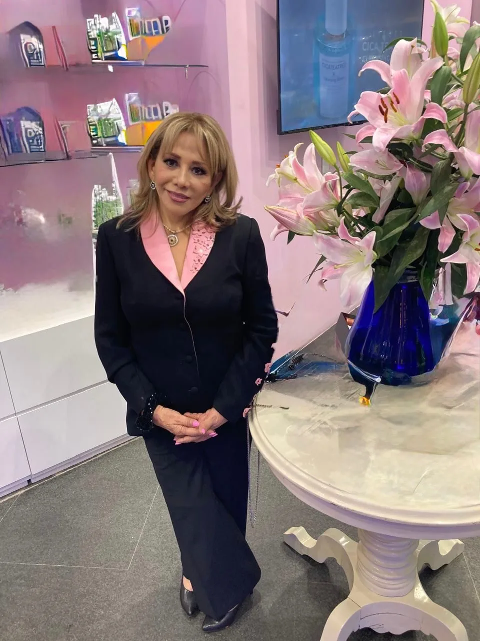 Portrait of Maria Rubio, former honorary president of DIF Quintana Roo
