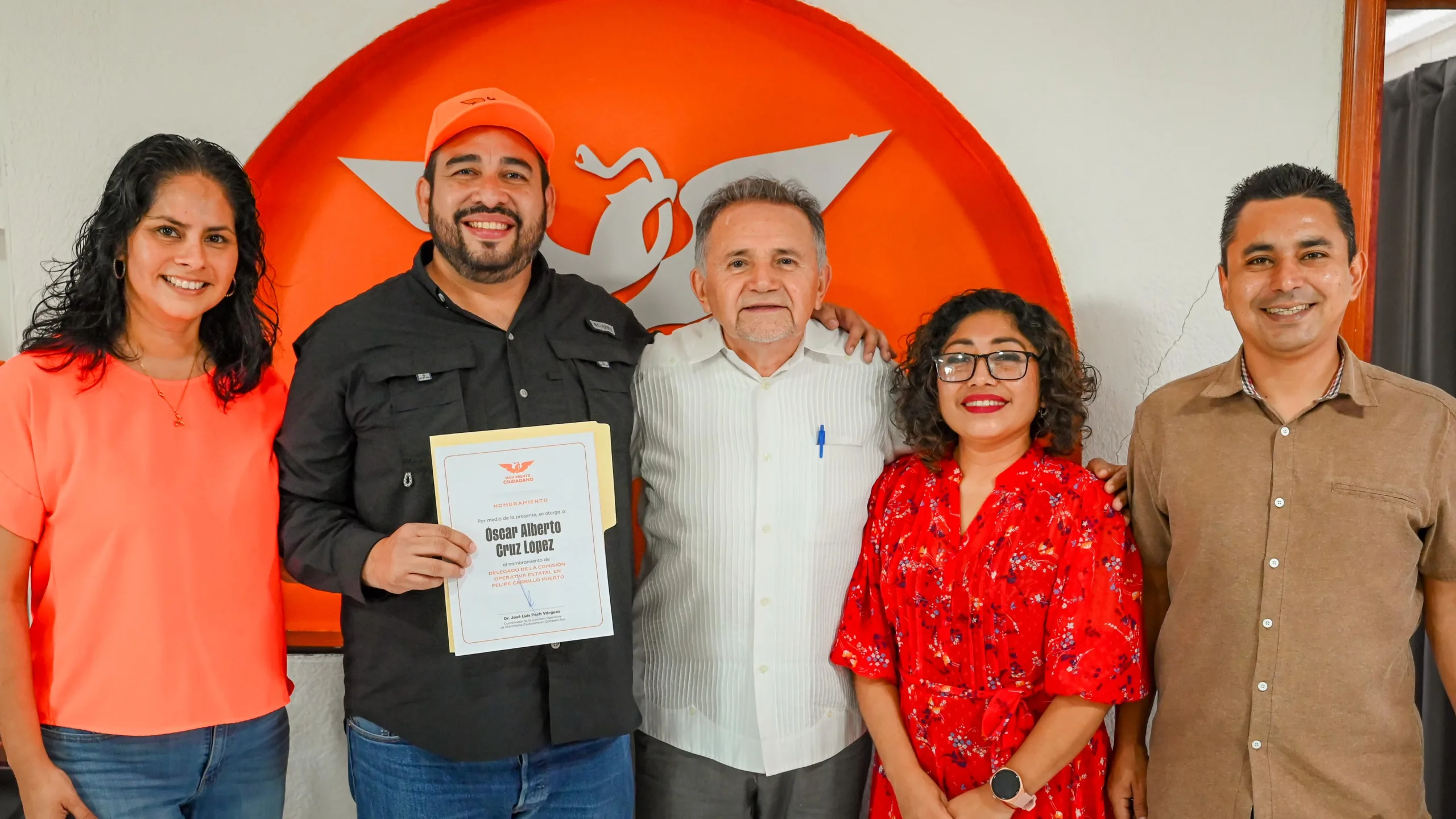 Movimiento Ciudadano state leader Dr. Pech speaks at event in Felipe Carrillo Puerto