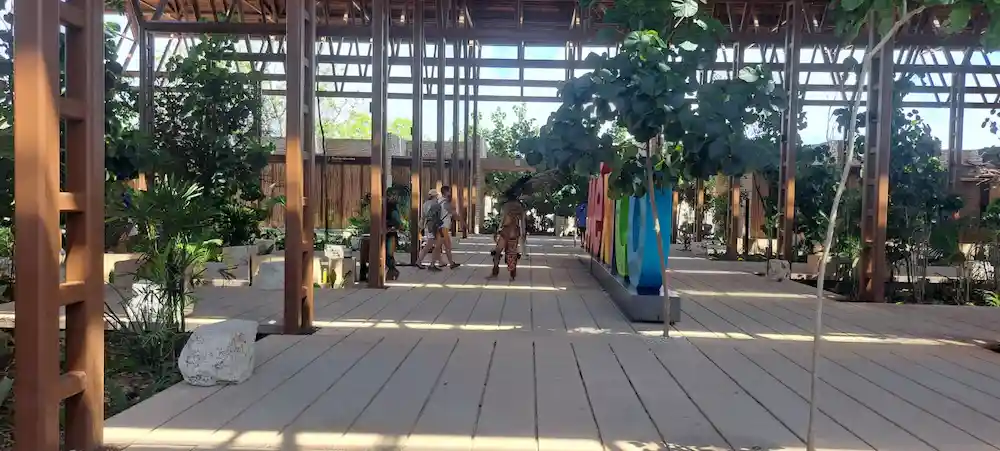 Aerial view of Parque del Jaguar in Tulum, Quintana Roo
