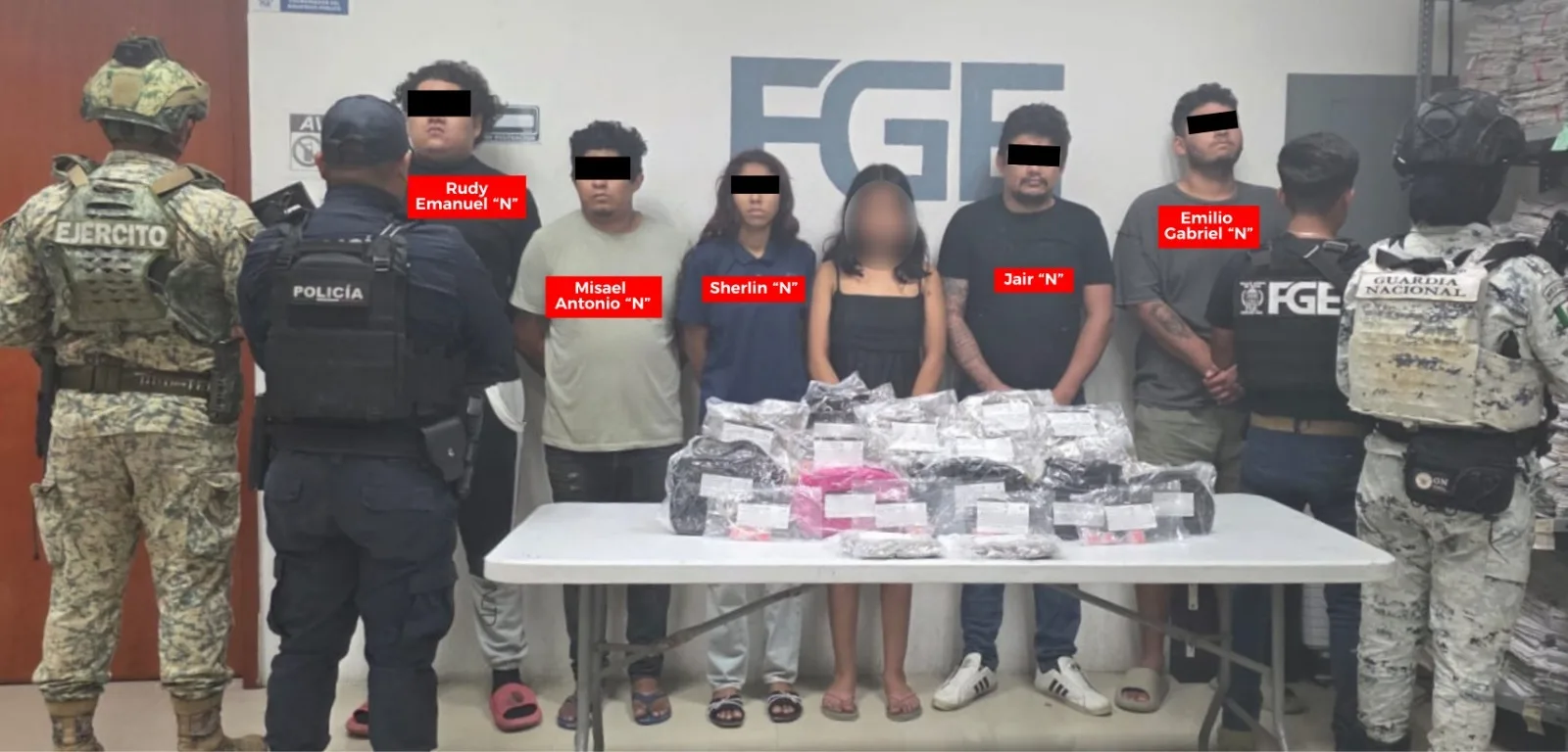 Five suspects arrested in Playa del Carmen drug operation