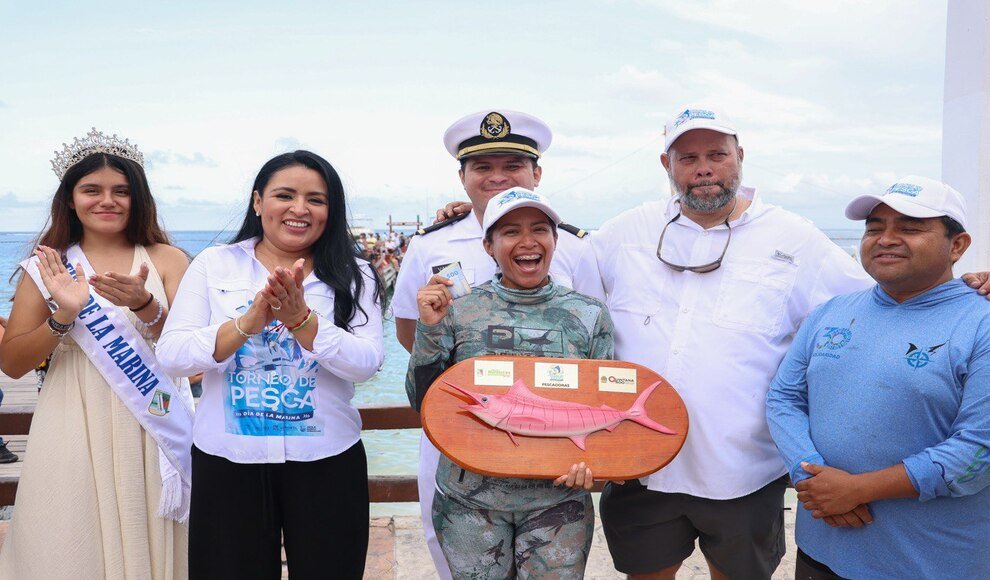 Mayor Blanca Merari Tziu Munoz invites participants to the Puerto Morelos 2026 fishing tournament
